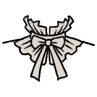 Double Ruffle and Bow Collar art