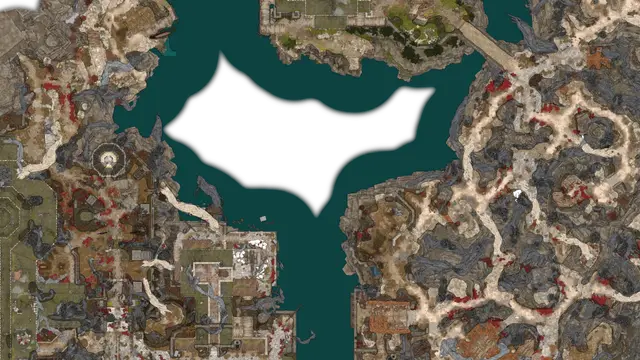 Baldur's Gate 3 map: Act 2: the Shadow-Cursed Lands