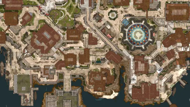 Baldur's Gate 3 map: Act 3: the Lower City