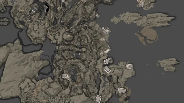 Clair Obscur: Expedition 33 map: Stone Wave Cliffs